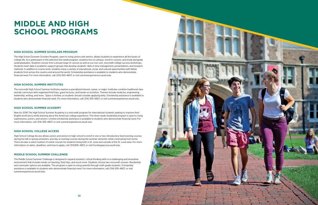 WUSTL Course Catalog Spring 2016